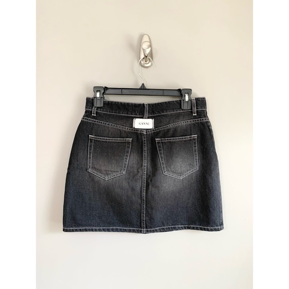 NWT GANNI Denim Mini Skirt - Picture 8 of 14